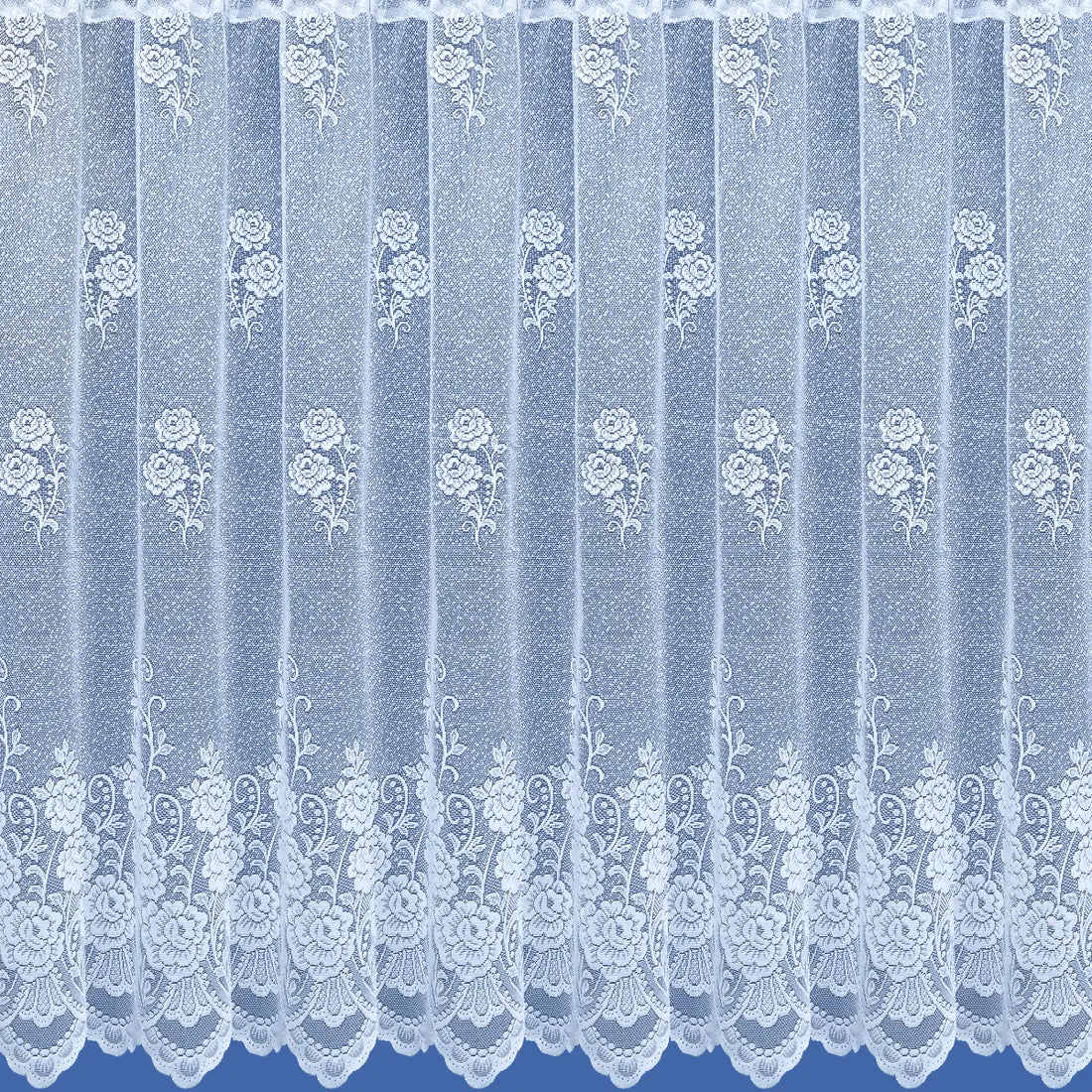 Chicago Pre-Cut Net Curtain Panel White
