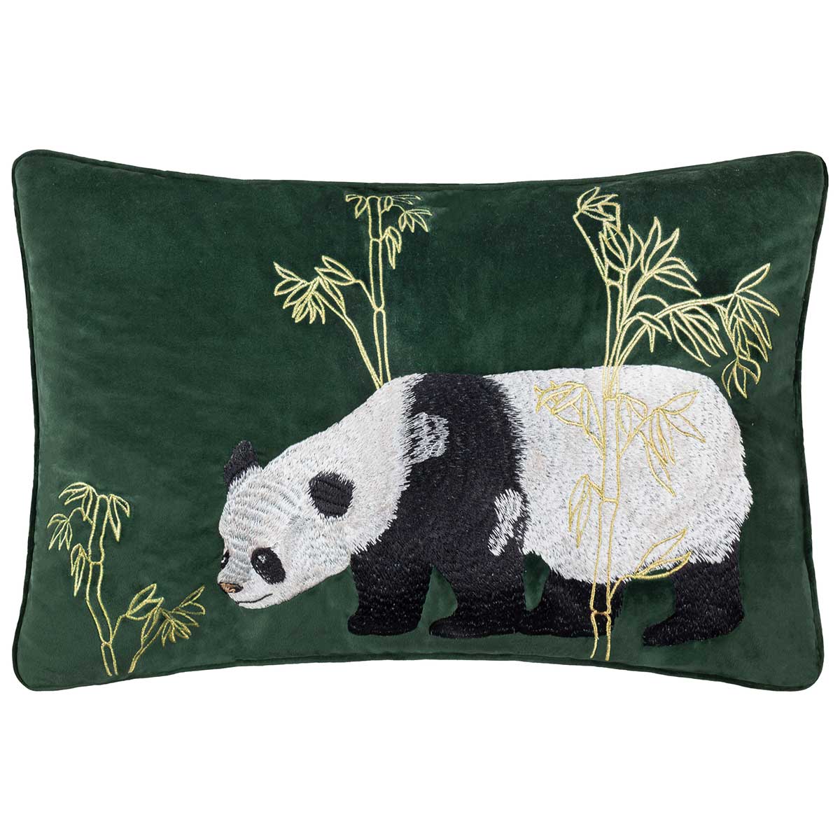 Chuan Tranquil Panda Cushion Cover / Filled Cushion 16" x 24" (40cm x 60cm) by Paoletti