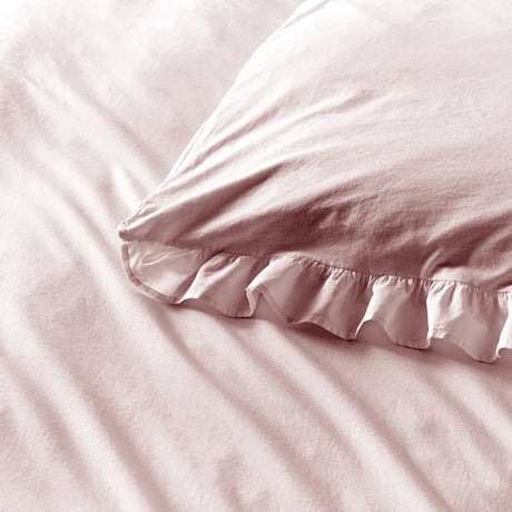 Cassia Frill Cotton Duvet Cover Set by Appletree Loft