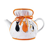 Cats In Waiting 2026 Tea Cosy Muff in Orange