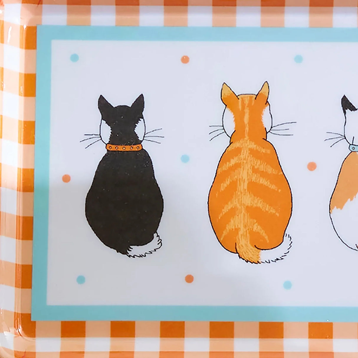 Cats In Waiting 2026 Scatter Tray in Orange