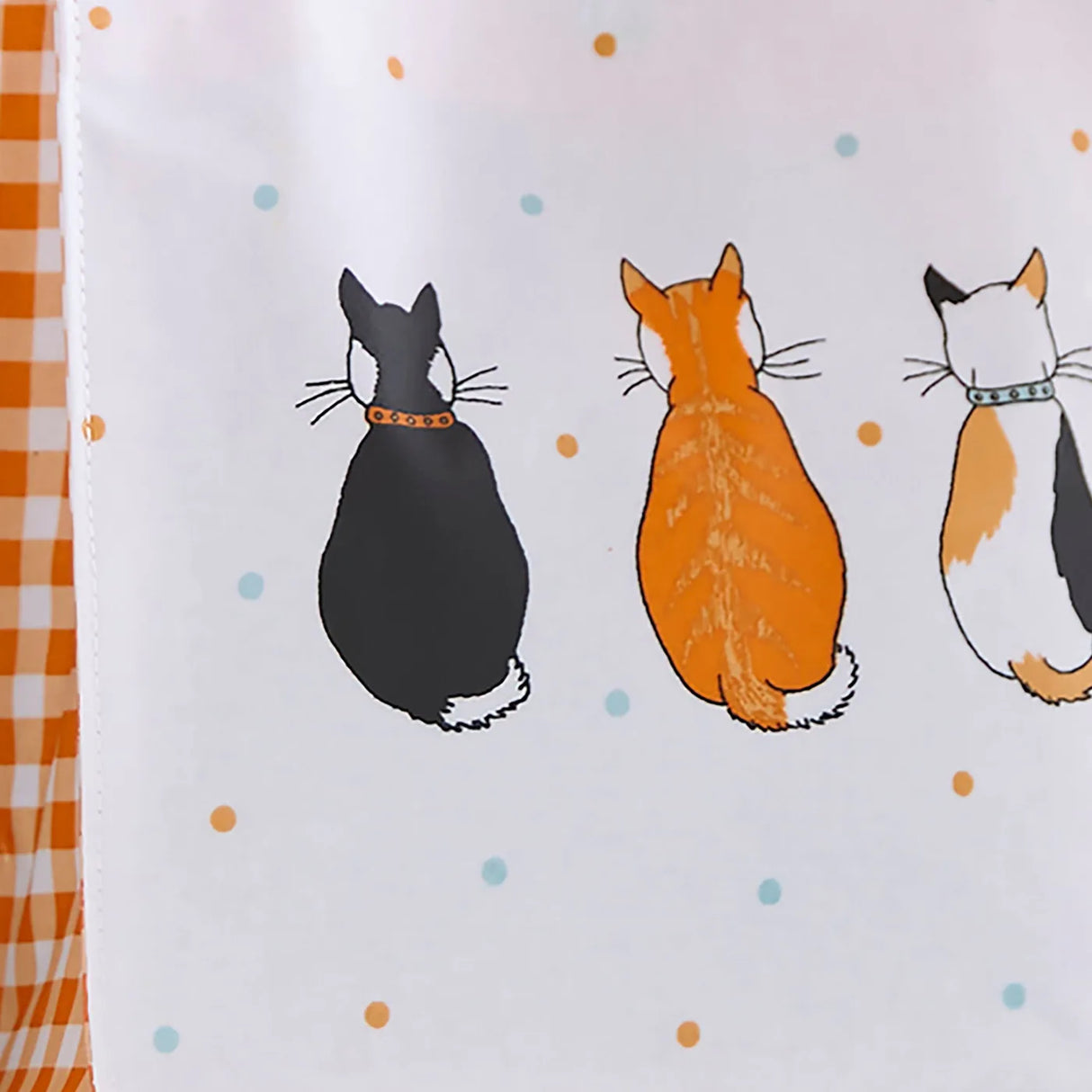 Cats In Waiting 2026 Foldable Tote Bag Medium in Orange