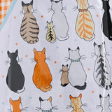 Cats In Waiting 2026 Cotton Apron in Orange