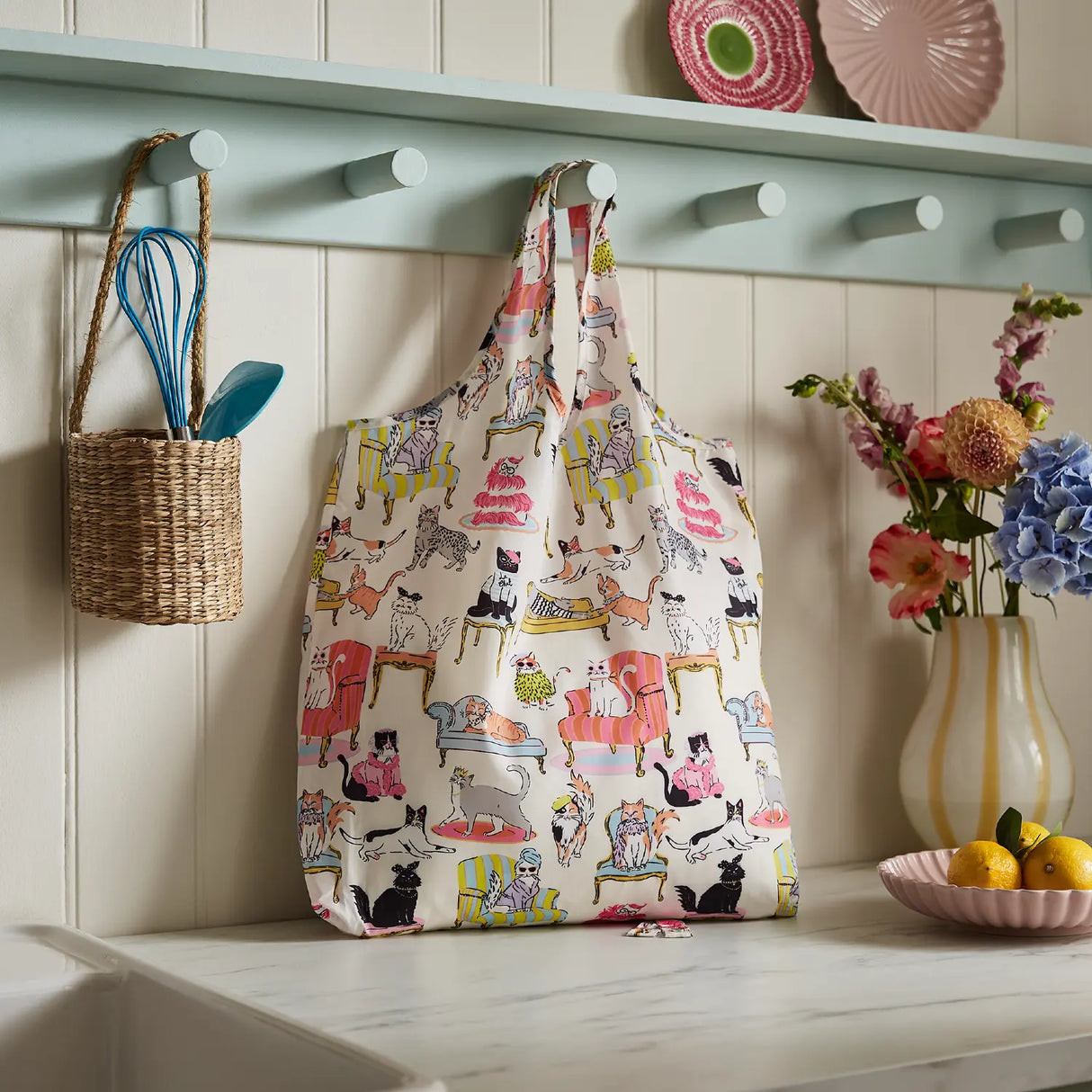 Ulster Weavers Cool Cats Foldable Shopping Bag