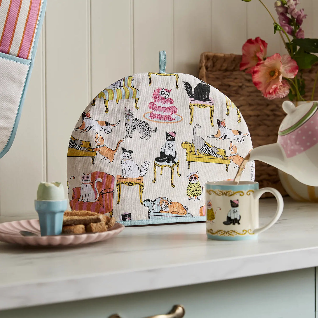 Cool Cats Kitchen Collection by Ulster Weavers