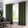 Cannes Lined Blackout Eyelet Curtains by Fusion