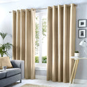 Cannes Lined Blackout Eyelet Curtains by Fusion