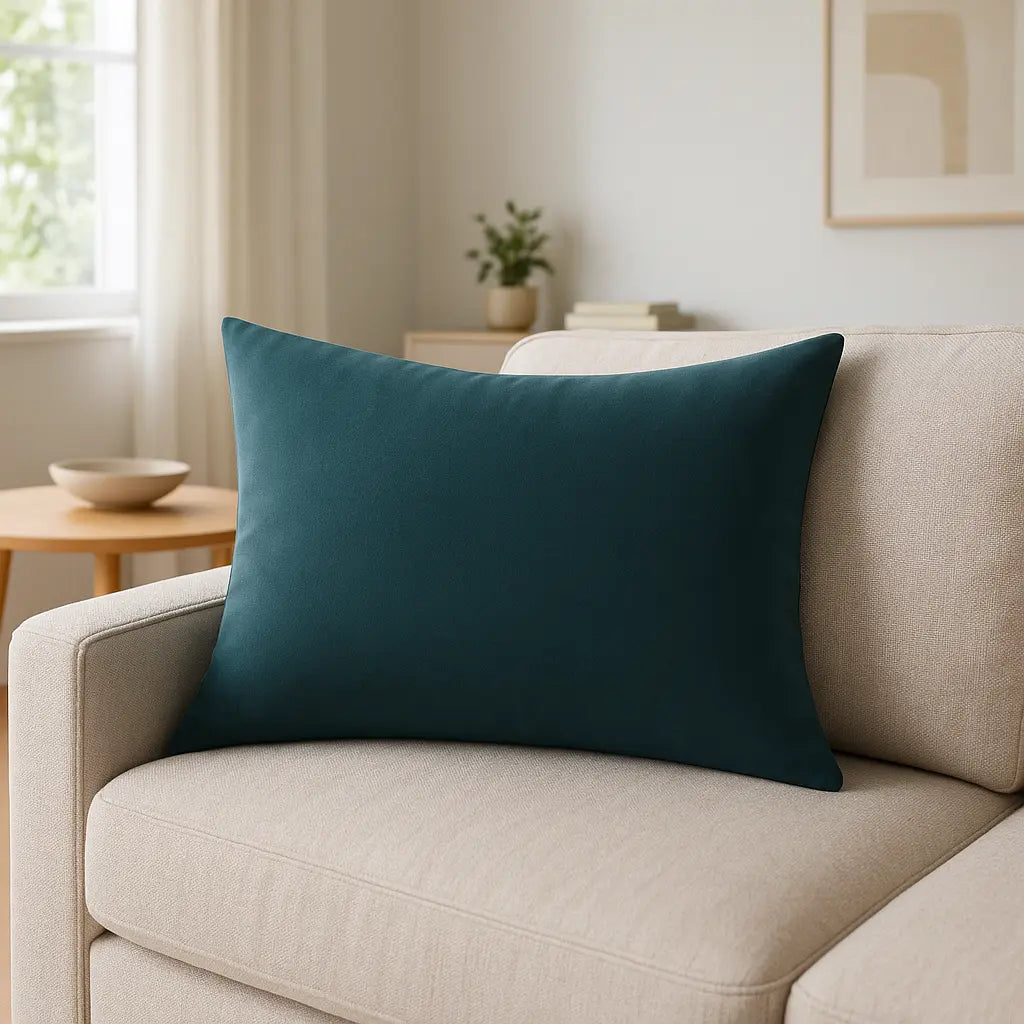 Contra Velvet Slate Blue Cushion Cover 40cm x 60cm