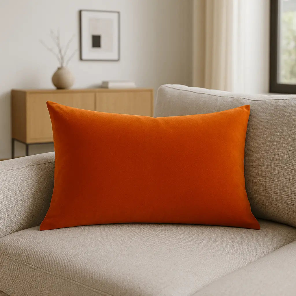 Contra Velvet Tangerine Cushion Cover 40cm x 60cm