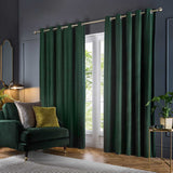 Corinthian Lined Eyelet Curtains by Paoletti