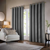 Corinthian Lined Eyelet Curtains by Paoletti