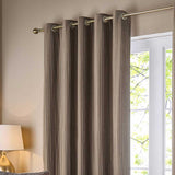 Corinthian Lined Eyelet Curtains by Paoletti