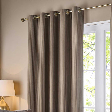 Corinthian Lined Eyelet Curtains by Paoletti