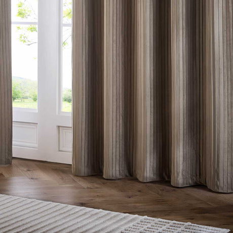 Corinthian Lined Eyelet Curtains by Paoletti