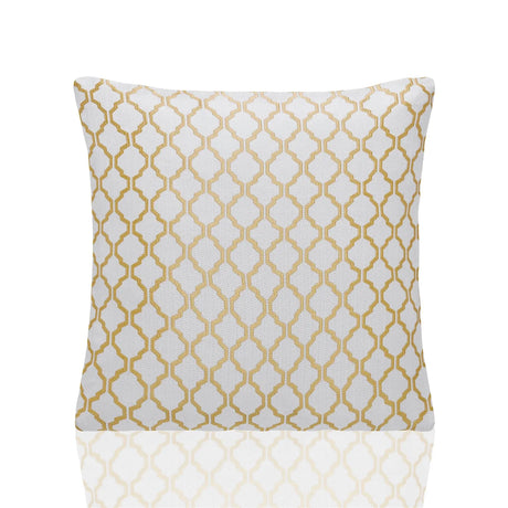 Alan Symonds Cotswold Jacquard Cushion Cover 18" x 18" & 22" x 22" in Ochre - Image 2