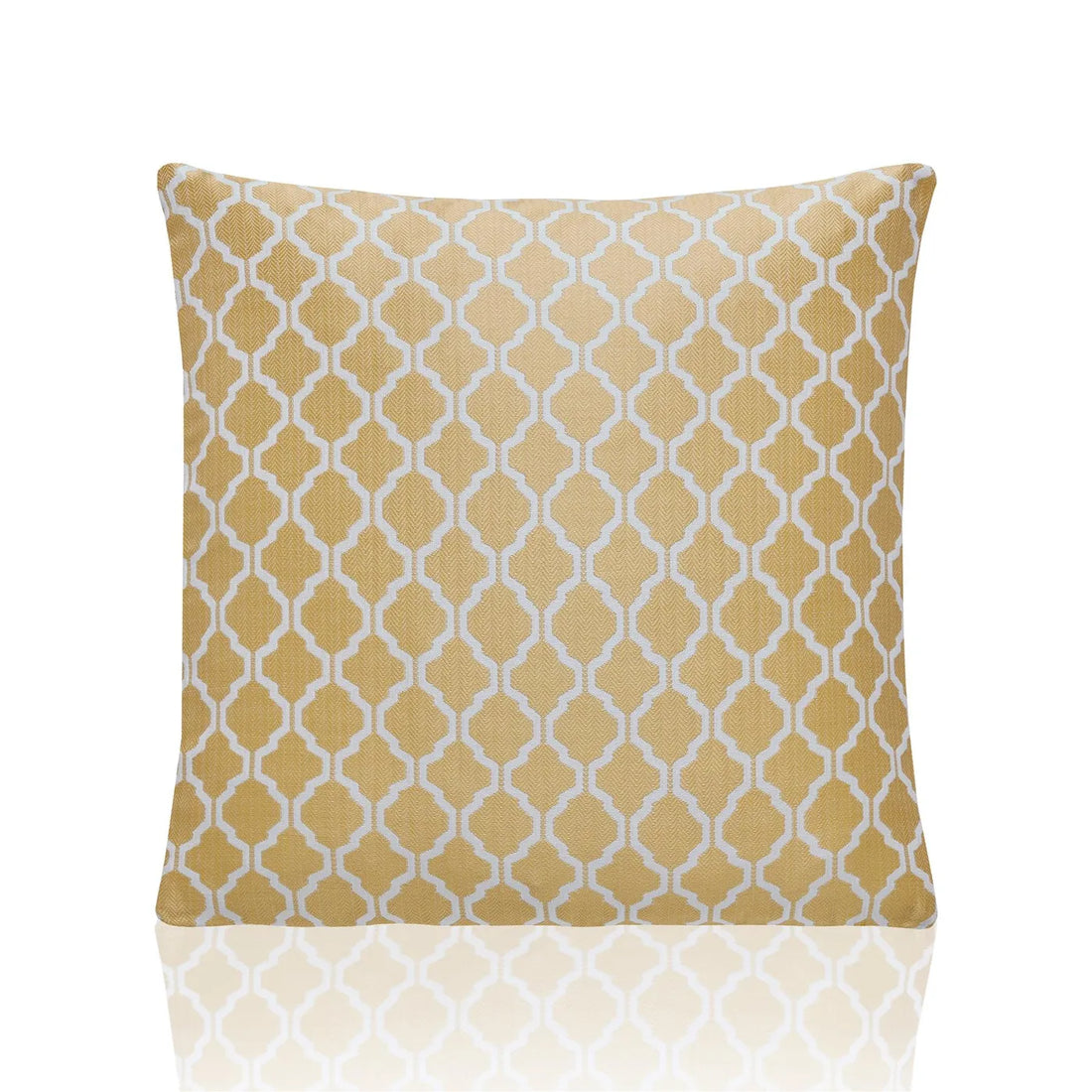 Cotswold Jacquard Ochre Cushion Cover 45cm x 45cm & 22" x 22"