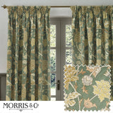 Cray Tape Top Pencil Pleat Curtains by Morris & Co