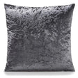 Crushed Velvet Cushion Cover 18" x 18" - Charcoal