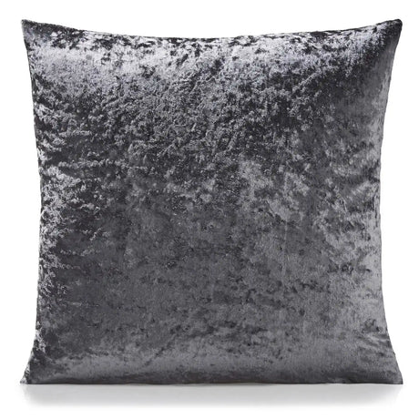 Crushed Velvet Cushion Cover 18" x 18" - Charcoal