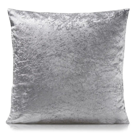 Crushed Velvet Cushion Cover 18" x 18" - Silver