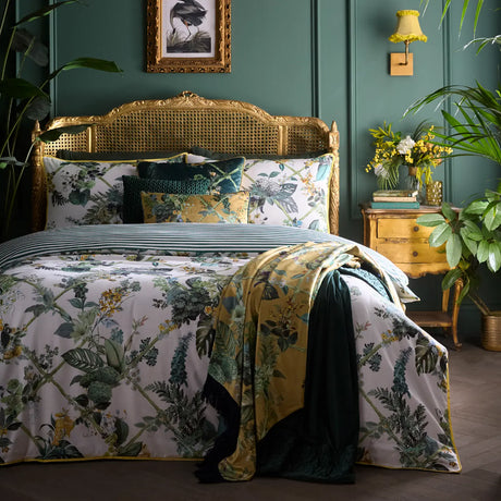 Laurence Llewelyn-Bowen Cotswold Fantasia 100% Cotton Duvet Cover Set - Green