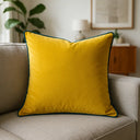 Meridian Velvet Piped Cushion Cover 22" x 22" (55cm x 55cm) by Paoletti