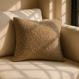 Cabu Textured Boucle Cushion Cover 18" x 18" - Taupe