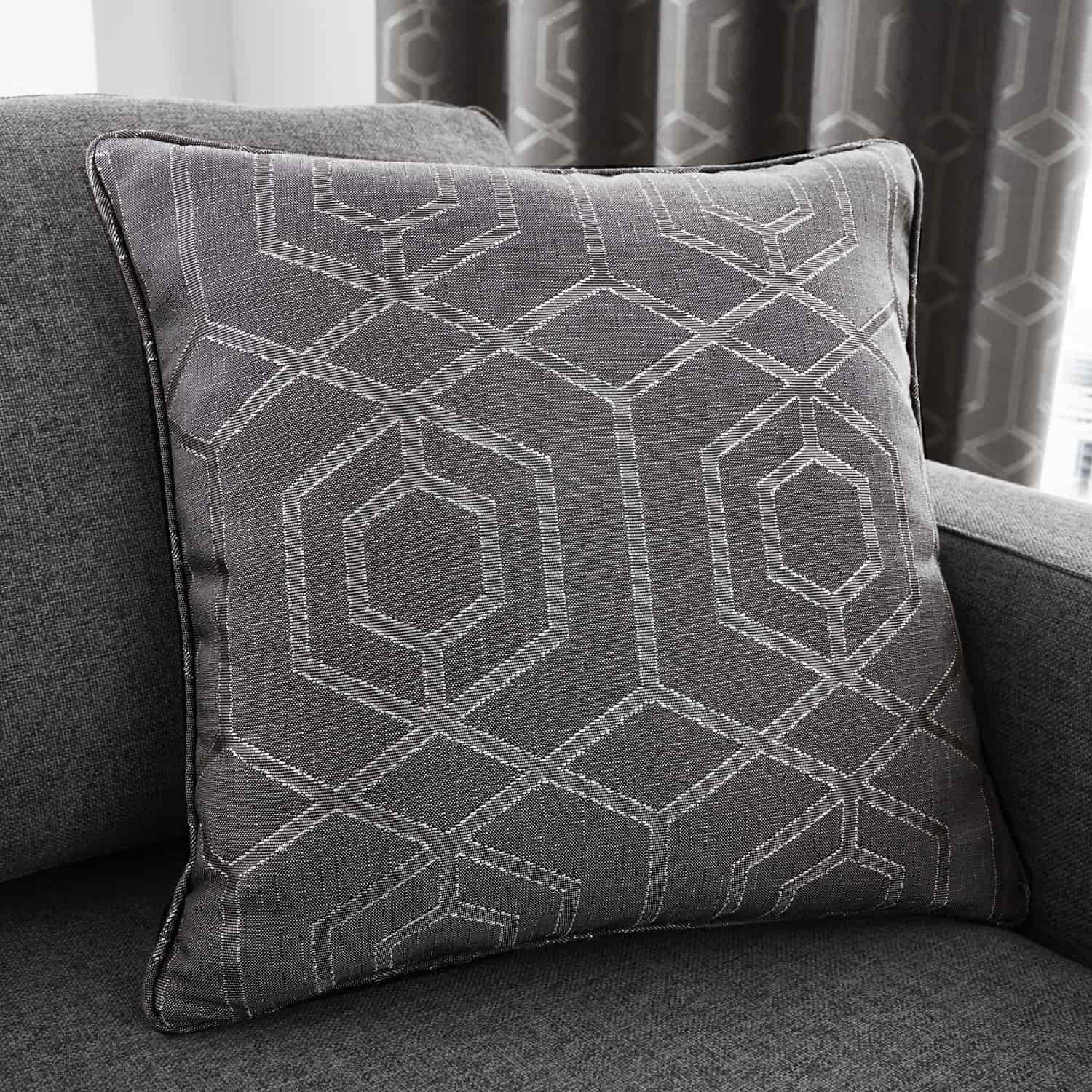 Camberwell Jacquard Cushion Cover 43cm x 43cm - Graphite