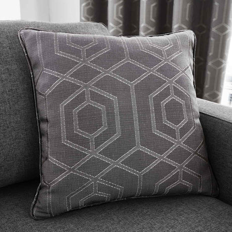 Camberwell Jacquard Cushion Cover 43cm x 43cm - Graphite