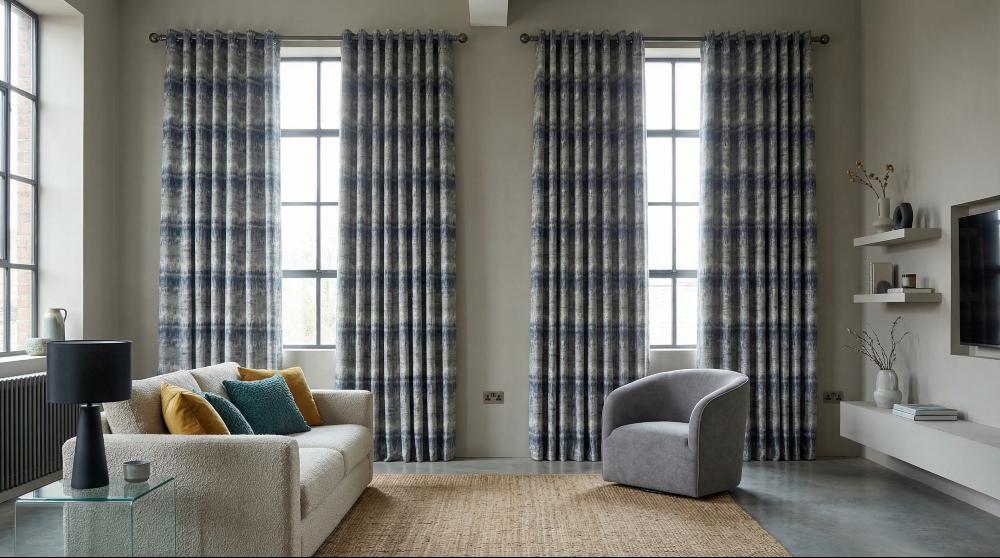 Cancun Made to Measure Curtains Blue 3