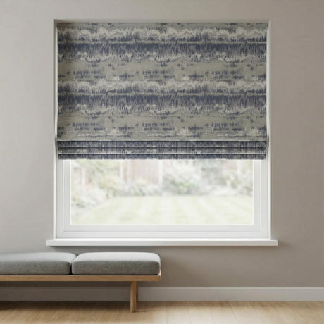 Cancun Made to Measure Roman Blind Blue