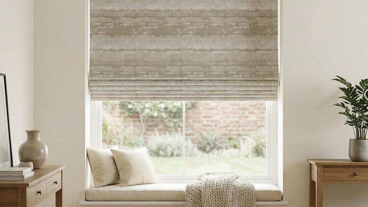 Cancun Made to Measure Roman Blind Natural