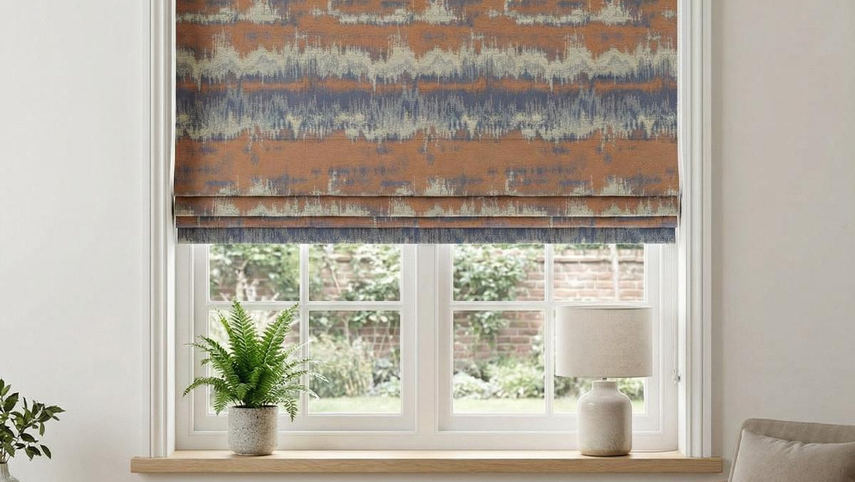 Cancun Made to Measure Roman Blind Terracotta