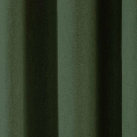 Cannes Lined Blackout Eyelet Curtains - Bottle Green Thermal Light Filtering - Cannes Eyelet Curtains In Bottle Green 3