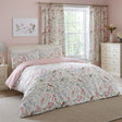 Caraway Floral Polycotton Duvet Cover Set - Pink