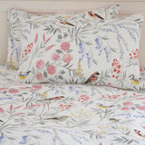 Caraway Floral Polycotton Duvet Cover Set - Pink - Caraway Duvet Cover Set In Pink 3