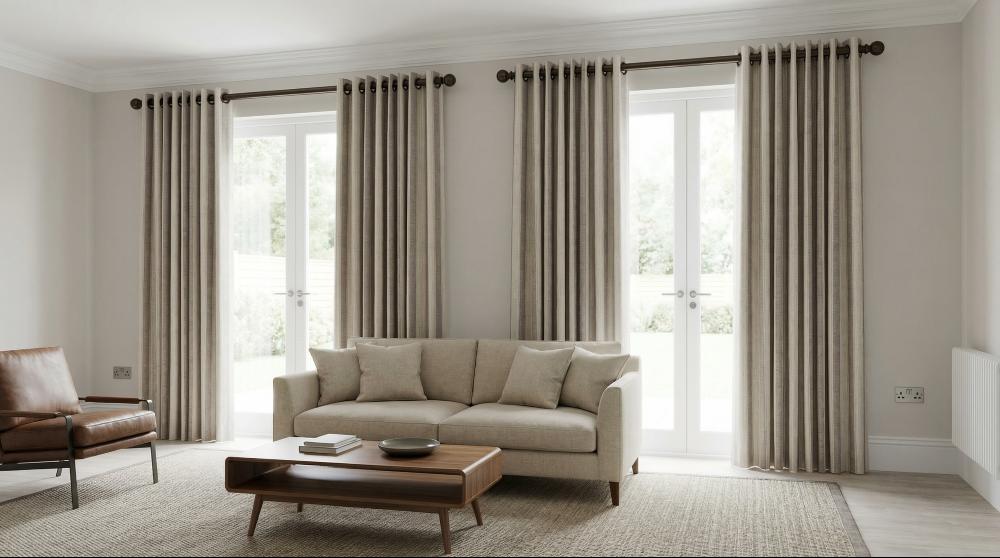 Castelli ­Stripe Made to Measure Curtains Earth 3