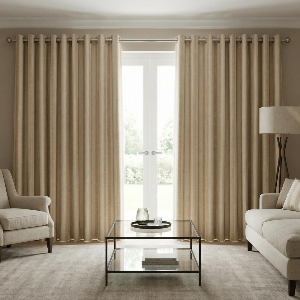 Castelli ­Stripe Natural fabric sample