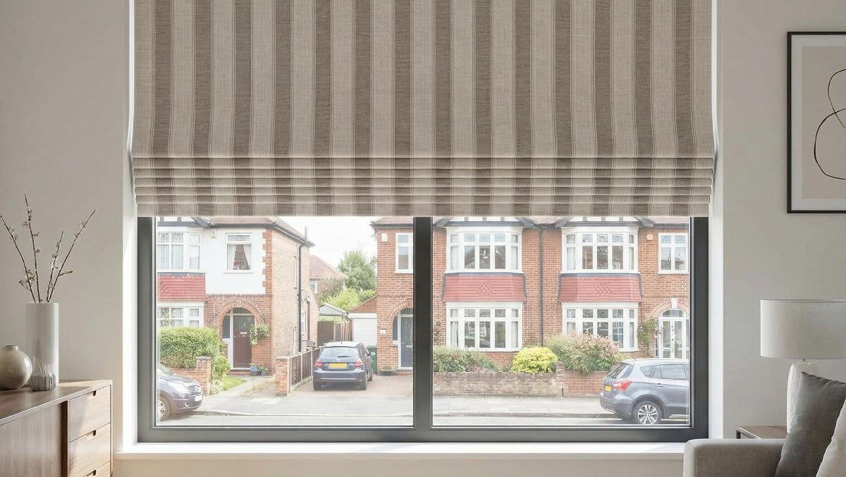 Castelli ­Stripe Made to Measure Roman Blind Earth