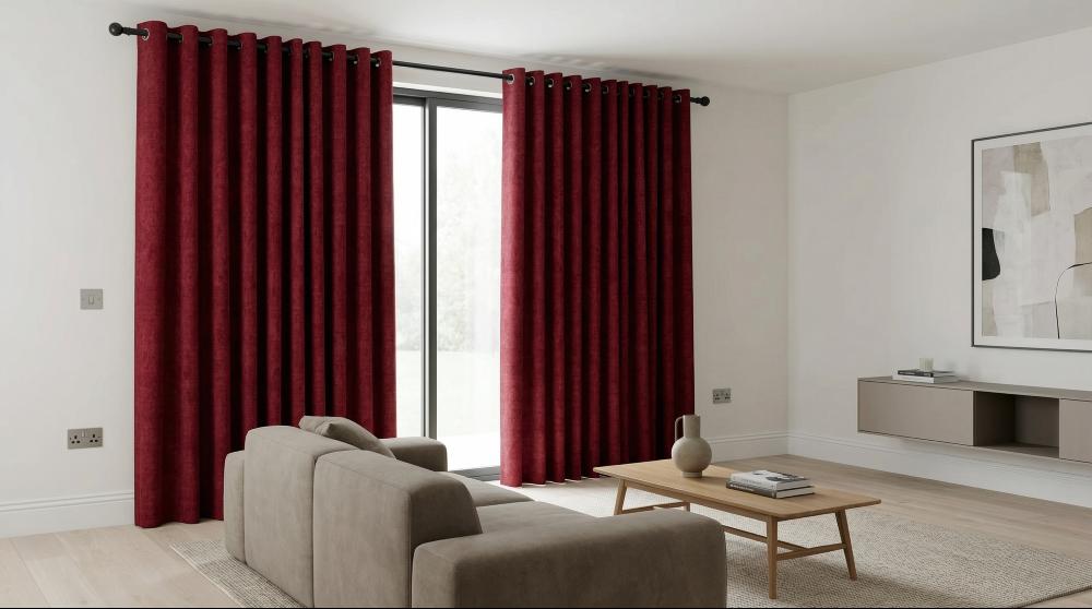 Castello Made to Measure Curtains Claret 3