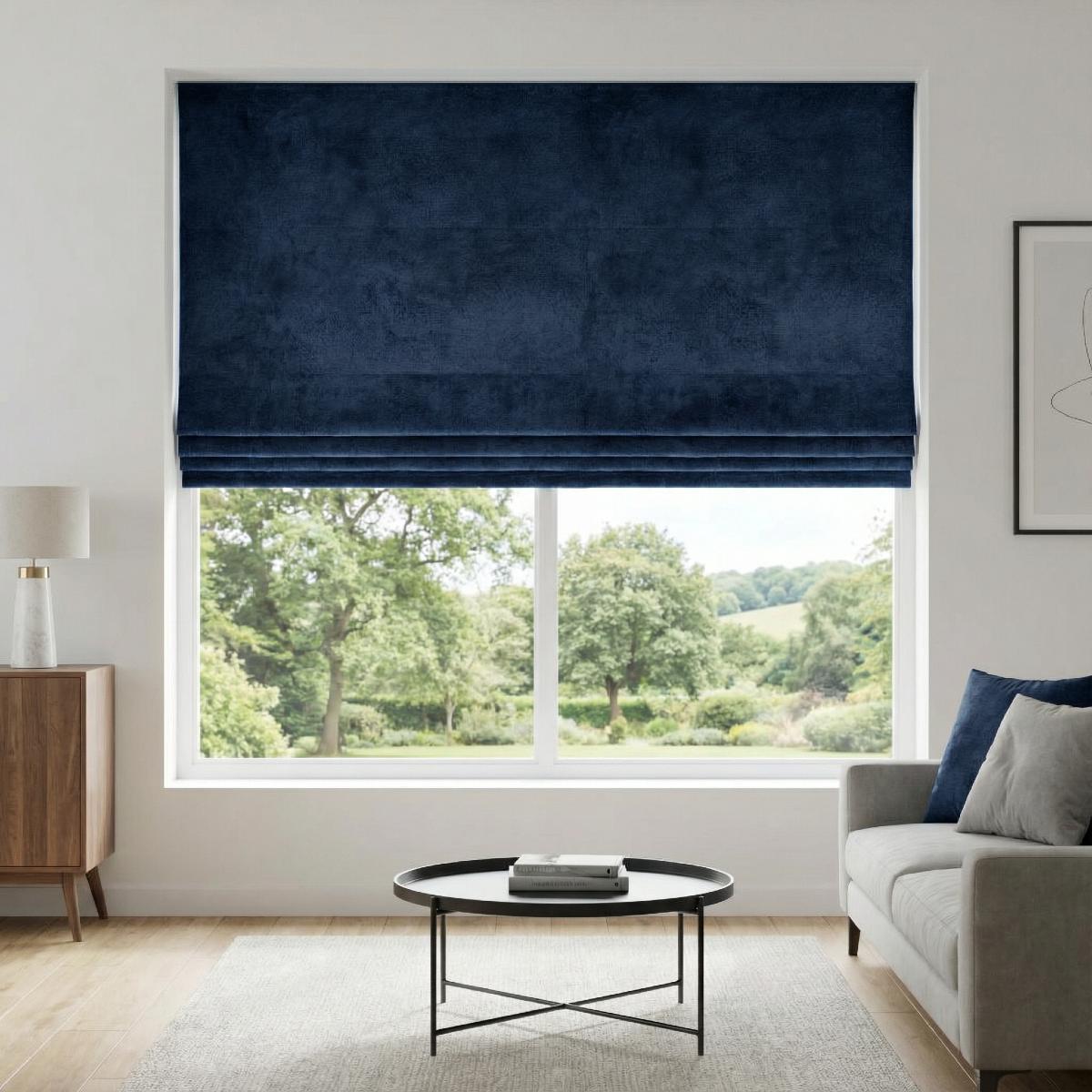 Castello Made to Measure Roman Blind Midnight