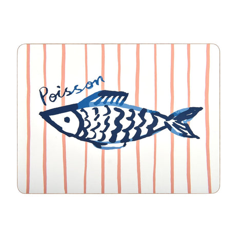 Ulster Weavers Catch of the Day Fish Print Kitchen and Tableware Collection - Catch Of The Day Placemat 4 Pack In Multicolour 1