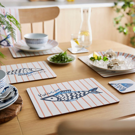 Ulster Weavers Catch of the Day Fish Print Kitchen and Tableware Collection - Catch Of The Day Placemat 4 Pack In Multicolour 2