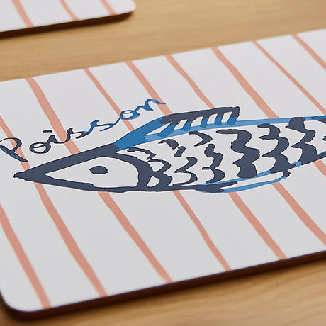 Ulster Weavers Catch of the Day Fish Print Kitchen and Tableware Collection - Catch Of The Day Placemat 4 Pack In Multicolour 4