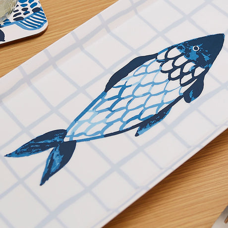 Ulster Weavers Catch of the Day Fish Print Kitchen and Tableware Collection - Catch Of The Day Small Serving Tray In Multicolour 3