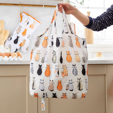 Ulster Weavers Cats In Waiting Foldable Tote Bag - Cats In Waiting 2026 Foldable Tote Bag Medium In Orange 2