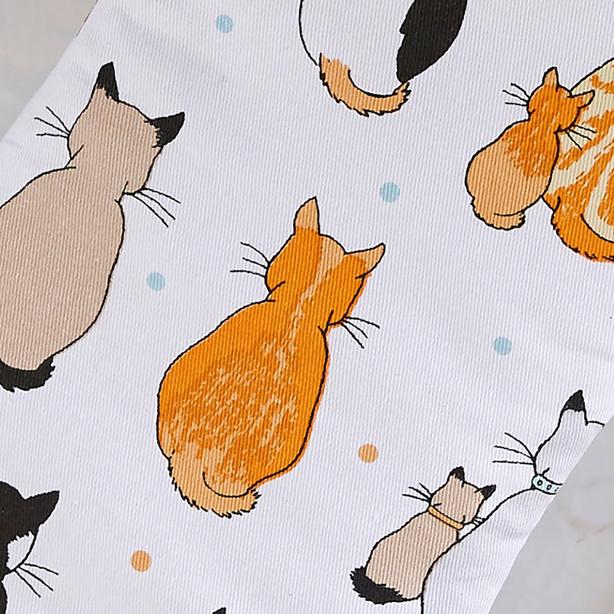 Ulster Weavers Cats In Waiting Cotton Gauntlet Oven Glove - Cats In Waiting 2026 Gauntlet Oven Glove In Orange 4