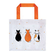 Ulster Weavers Cats In Waiting Foldable Tote Bag - Cats In Waiting 2026 Pvc Bag Small In Orange 1