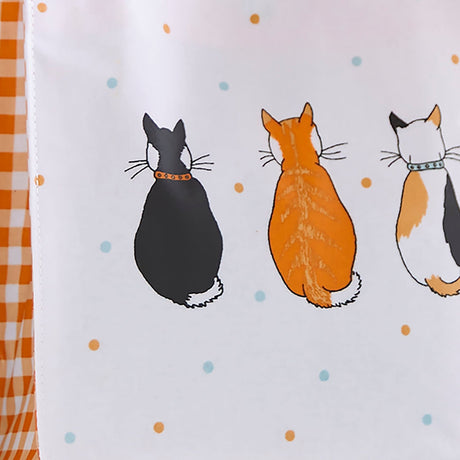 Ulster Weavers Cats In Waiting Foldable Tote Bag - Cats In Waiting 2026 Pvc Bag Small In Orange 4