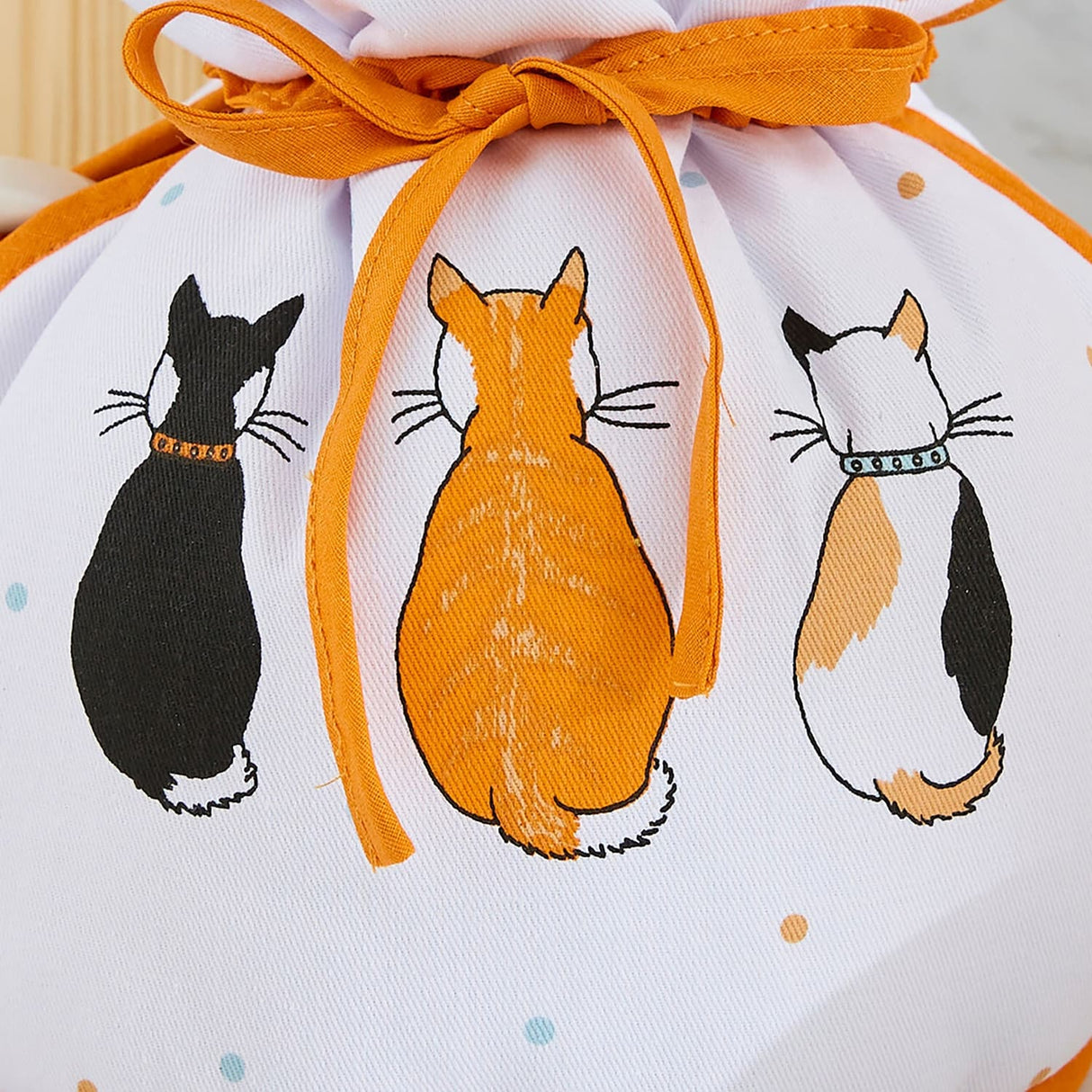 Ulster Weavers Cats In Waiting Cotton Tea Cosy - Cats In Waiting 2026 Tea Cosy Muff In Orange 4